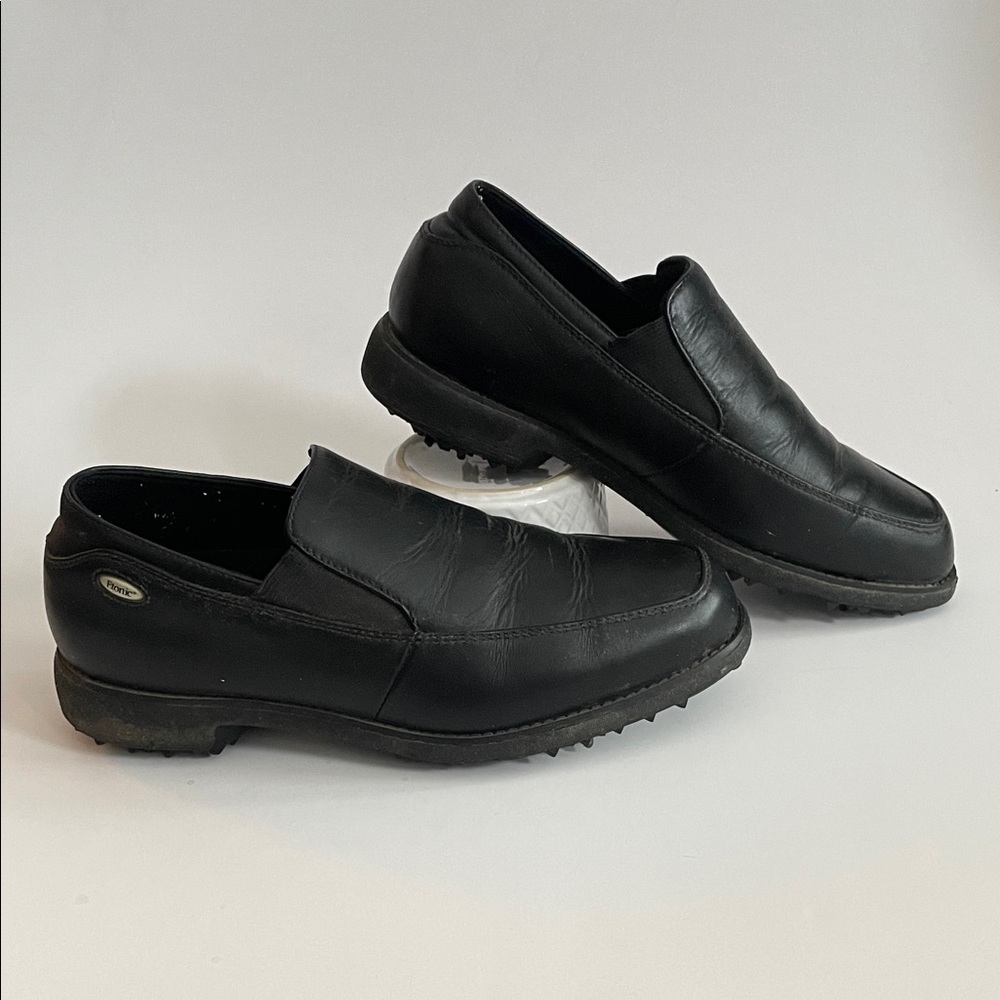 ETONIC DRI-LITE Women’s Black Slip-On Golf Shoes Sporty Athletic